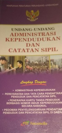 Undang-Undang Administrasi Kependudukan dan Catatan Sipil