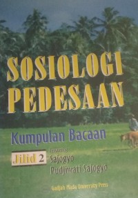 Sosiologi pedesaan jilid 2