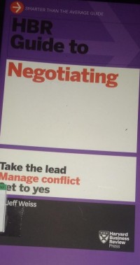 HBR Guide to negotiating