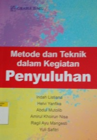 Metode dan teknik dalam kegiatan penyuluhan