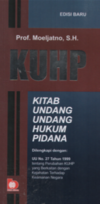 KUHP kitab undang undang hukum pidana