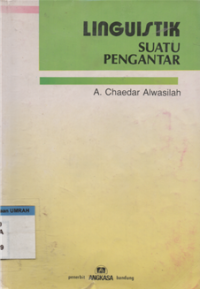 LINGUISTIK SUATU PENGANTAR