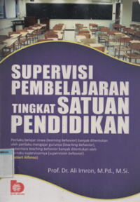 supervisi pembelajaran tingkat satuan pendidikan