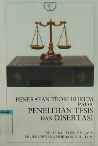 PENERAPAN TEORI HUKUM PADA PENELITIAN