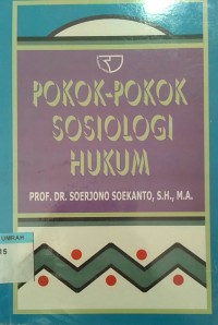 Pokok-pokok sosiologi hukum