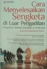 cara menyelesaikan sengketa diluar pengadilan