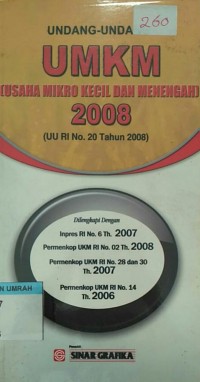 UU Usaha Mikro, Kecil, dan Menengah