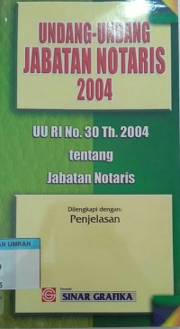 UU Jabatan Notaris