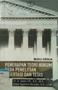 PENERAPAN TEORI HUKUM PADA PENELITIAN