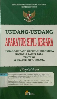 Undang-undang Aparatur Sipil Negara No.5 Thn 2014