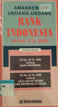 Amandemen UU Bank Indonesia 2004