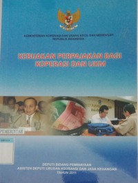 KEBIJAKAN PERPAJAKAN BAGI KOPERASI DAN UKM