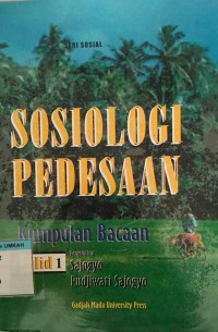 Sosiologi Pedesaan Jilid 1