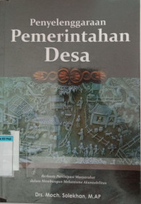 Penyelenggaraan Pemerintahan Desa