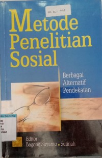 Metode penelitian sosial