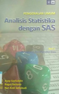 pengenalan umum analisis statistika dengan SAS