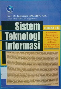 SISTEM TEKNOLOGI INFORMASI EDISI III