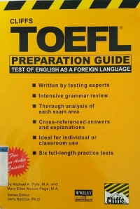 Cliffs toefl preparation guide