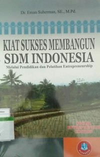 Kiat Sukses Membangun SDM Indonesia Melalui Pendidikan dan Pelatihan Entrepreneurship