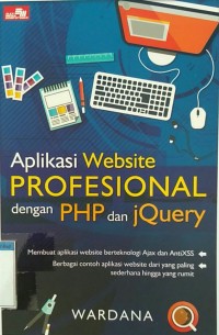 Aplikasi website profesional dengan php dan jquery