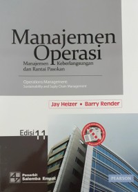 Manajemen operasi manajemen keberlansungan dan rantai pasokan