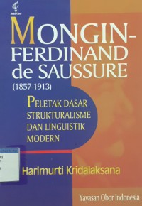 MONGIN FERDINAND DE SAUSSURE (1857-1913)