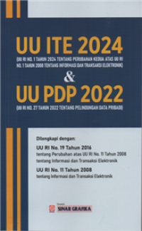 UU ITE 2024 & UU PDP 2022