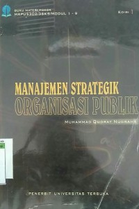 Image of Manajemen strategik organisasi publik