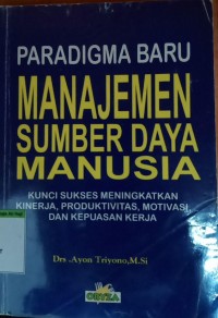 Image of Paradigma baru manajemen sumber daya manusia