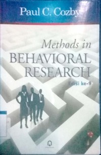 Image of Methods in Behavioral Research