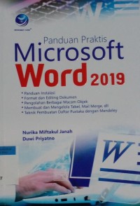 Image of Panduan praktis microsoft word 2019