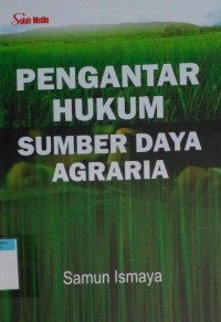 Image of Pengantar hukum sumber daya agraria