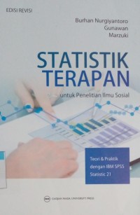 Image of Statistik terapan untuk penelitian ilmu sosial teori & praktik dengan IBM SPSS statistic 21