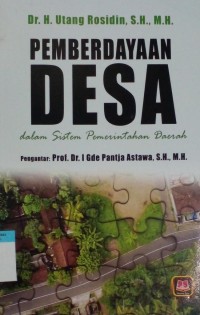 Image of Pemberdayaan desa dalam sistem pemerintah daerah