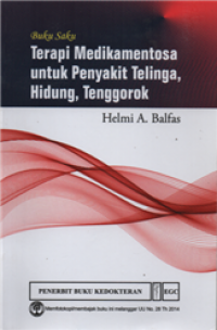 Image of Buku saku terapi medikamentosa untuk penyakit telinga, hidung dan tenggorok
