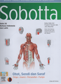 Image of Buku tabel pembelajaran anatomi sobotta: otot, sendi dan saraf origo-insersi-persarafan -fungsi ed.25 jil.4 bahasa indonesia dan latin