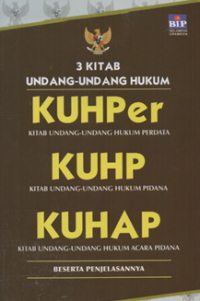 Image of 3 Kitab undang-undang hukum KUHPER KUHP KUHAP
