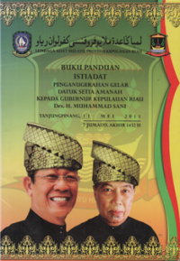 Image of Buku panduan istiadat penganugerahan gelar datu setia amanah kepada