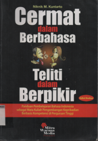 Image of Cermat dalam berbahasa teliti dalam berpikir