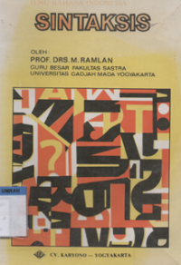 Image of Ilmu bahasa indonesia sintaksis