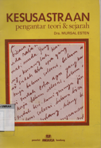 Image of Kesusastraan pengantar teori dan sejarah