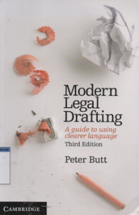 Image of Modern legal drafting