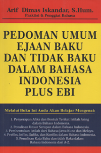 Image of Pedoman umum ejaan baku dan tindak baku dalam bahasa indonesia plus ebi