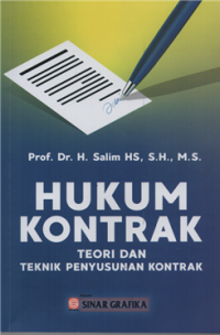 Image of Hukum kontrak : teori dan penyusunan Kontrak
