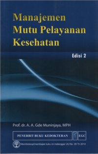 Image of Manajemen mutu pelayanan kesehatan