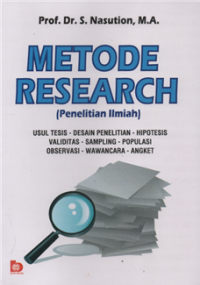 Image of Metode research (penelitian ilmiah)