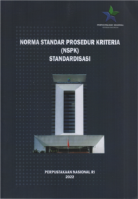 Image of Norma standar prosedur kriteria (NSPK) standardisasi