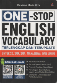 Image of One-stop english vocabulary terlengkap dan terupdate untuk SD, SMP, SMA, MAHASISWA dan umum