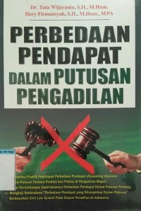 Image of Perbedaan pendapat dalam putusan pengadilan