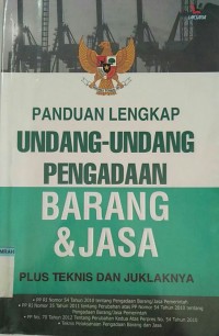 Image of Panduan lengkap undang-undang pengadaan barang & jasa